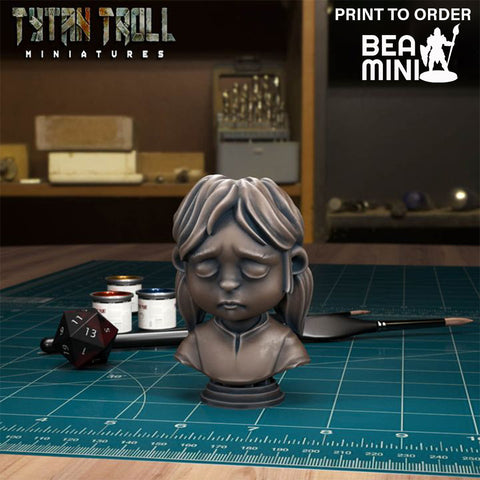 Curse of Strahd - Myrtle Bust | BeaMini Print to Order Miniatures