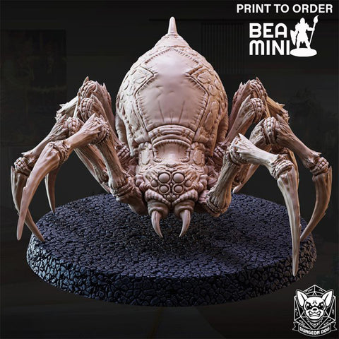 Giant Underdark Spider - C | BeaMini Print to Order Miniatures
