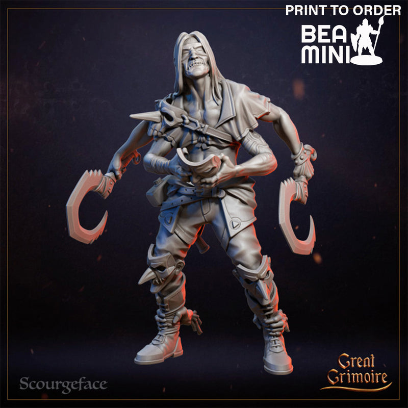 Scourgeface | BeaMini Print to Order Miniatures
