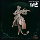 Nyxaria the Soulbow - Tiefling Bard | BeaMini Print to Order Miniatures