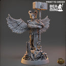 Enok Bluefeather - Aarakocra Cleric | BeaMini Print to Order Miniatures