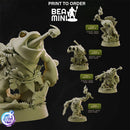 Scout Toads | BeaMini Print to Order Miniatures