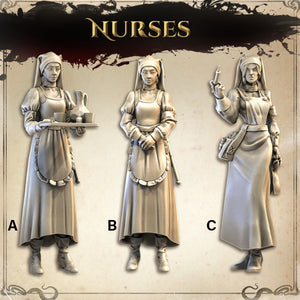 Nurses | BeaMini Print to Order Miniatures