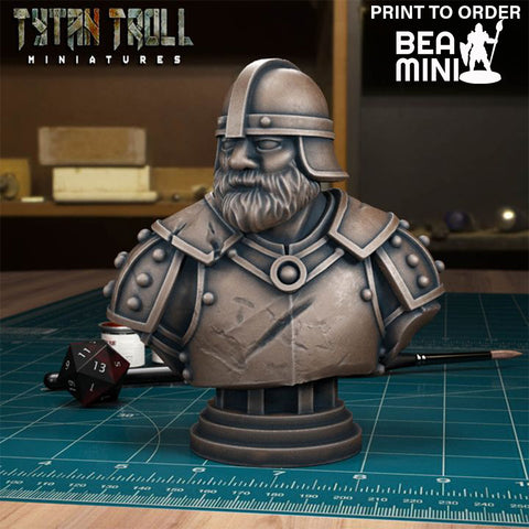 Curse of Strahd - Chip Bust | BeaMini Print to Order Miniatures