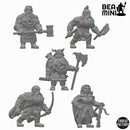 Dwarven Warband (wave 2) | BeaMini Unpainted RPG Miniatures