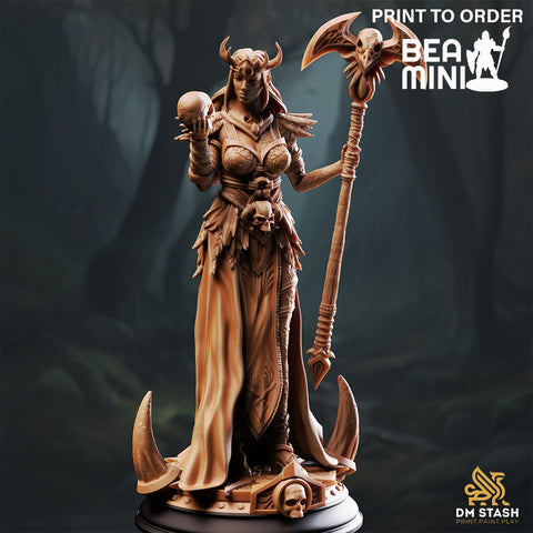 Goddess of the Underworld - Hel | BeaMini Print to Order Miniatures