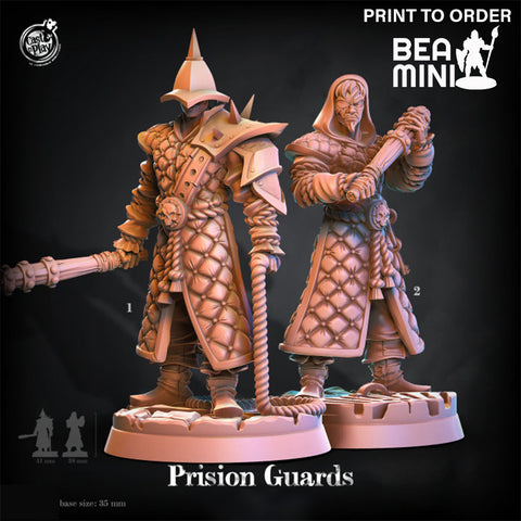 Prison Guard | BeaMini Print to Order Miniatures