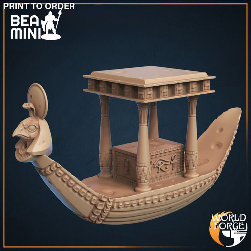 Sun Boat | BeaMini Print to Order Miniatures