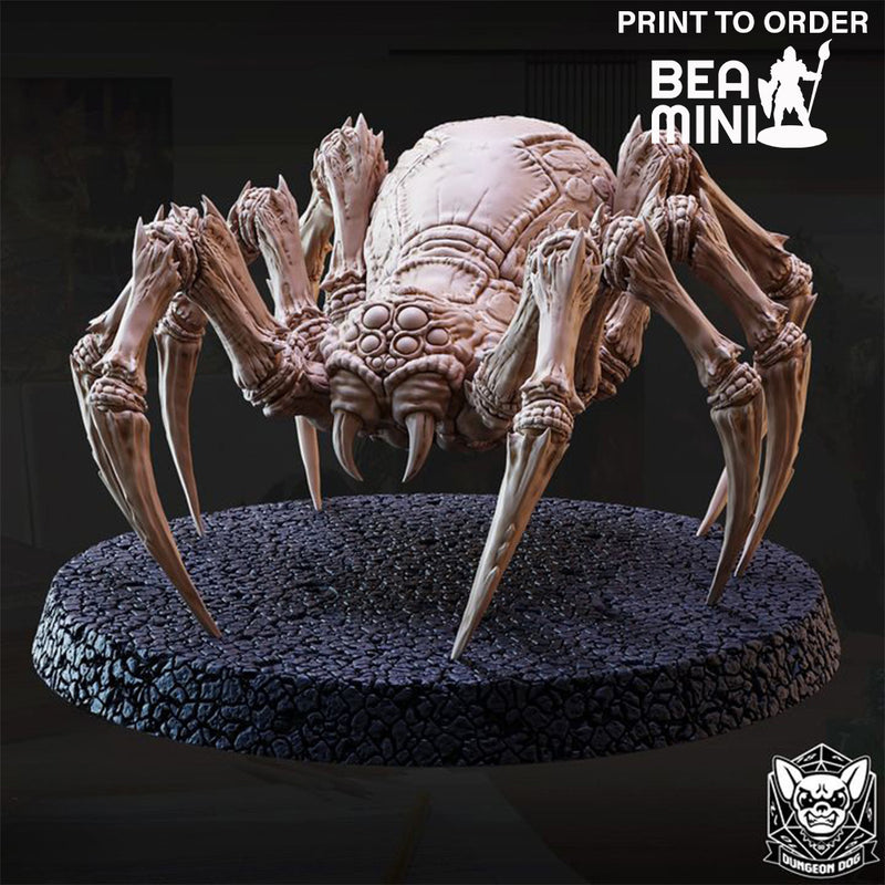Giant Underdark Spider - A | BeaMini Print to Order Miniatures