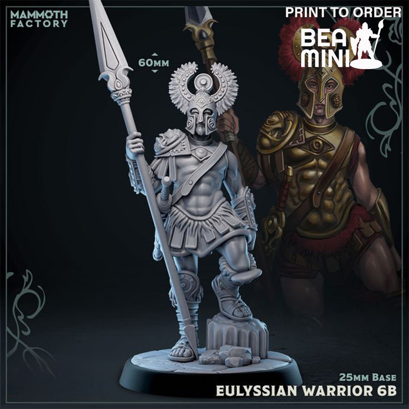 Eulyssian Spearman 6b | BeaMini Print to Order Miniatures