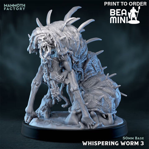Whispering Worm 3 | BeaMini Print to Order Miniatures