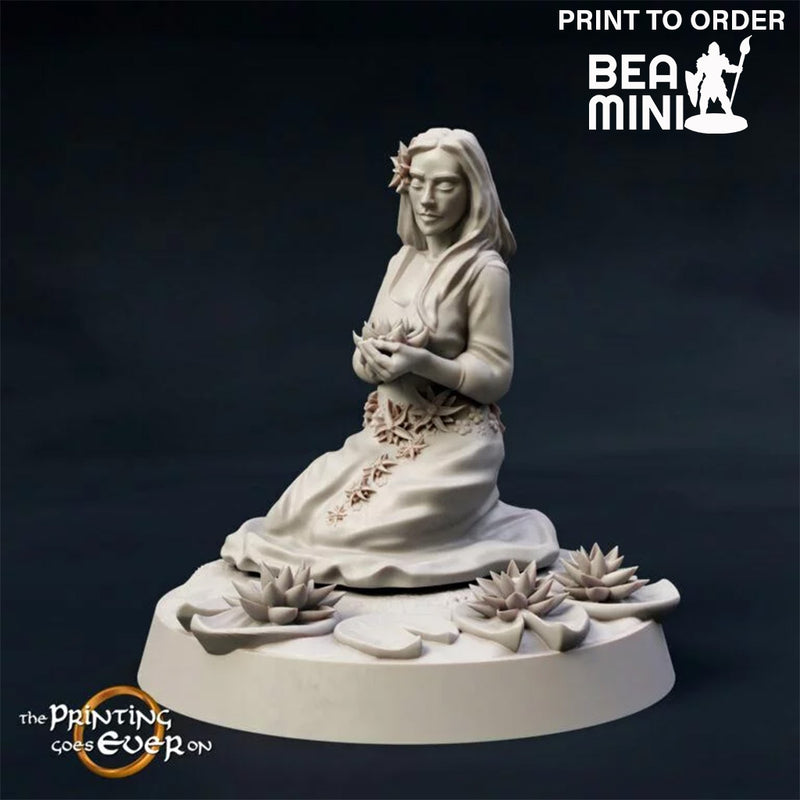 Silverflower the Druid | BeaMini Print to Order Miniature