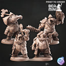 Giff Fighters | BeaMini Print to Order Miniatures