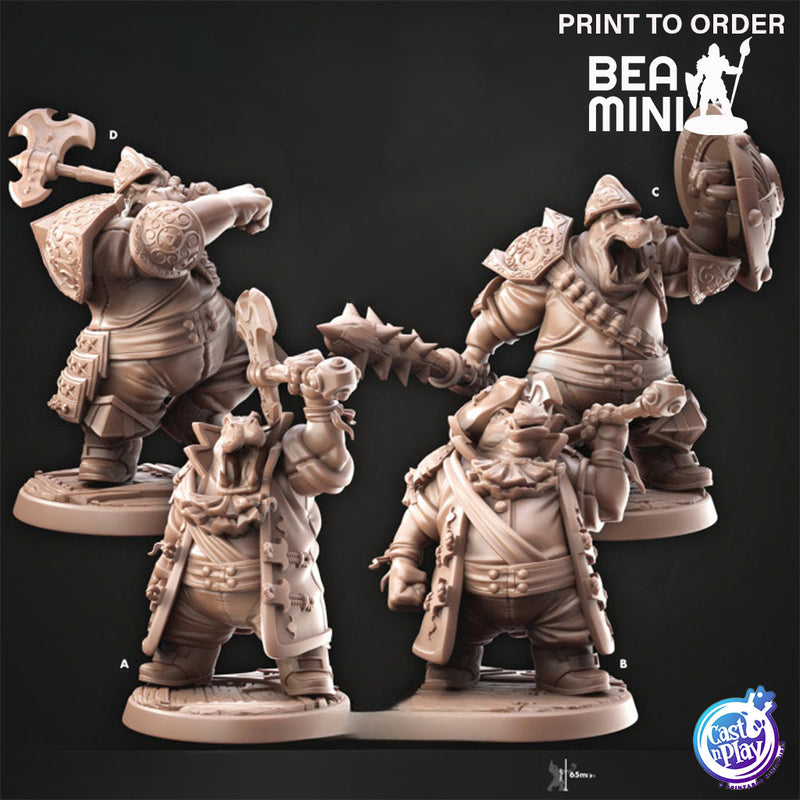 Giff Fighters | BeaMini Print to Order Miniatures