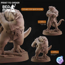 Lizardfolk Inn Bouncers | BeaMini Print to Order Miniatures