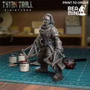 Female Rogue with Hand Crossbows | BeaMini Print to Order Miniatures