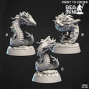 Fire Snakes | BeaMini Print to Order Miniatures
