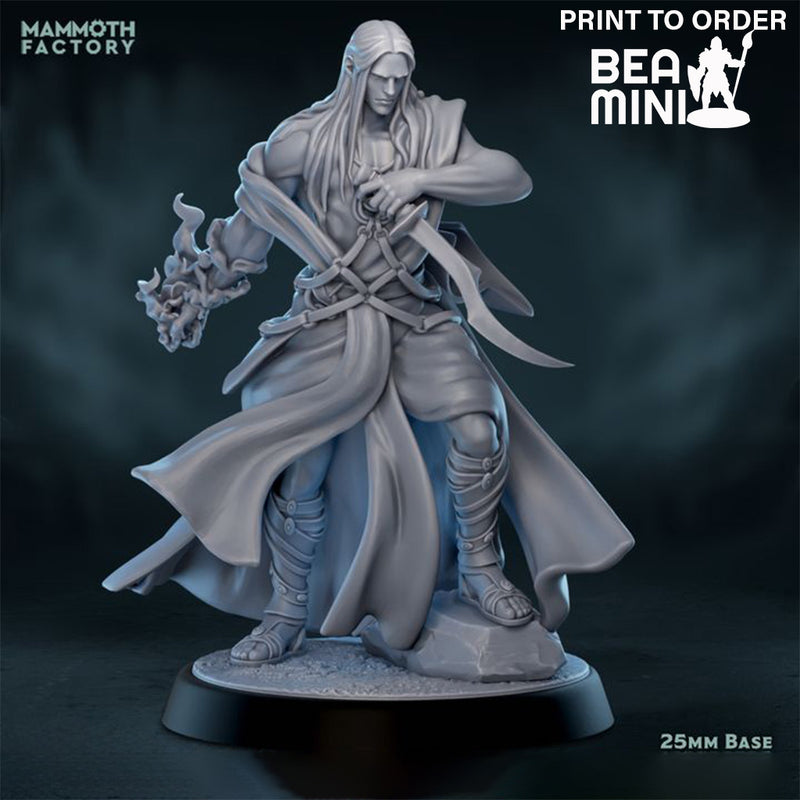 Human Warlock 2 | BeaMini Print to Order Miniatures