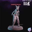 Zombified Tiefling | BeaMini Print to Order Miniatures