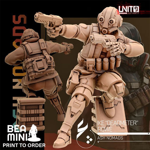 Ike 'Deadmeter' Rowe | BeaMini Print to Order Miniatures