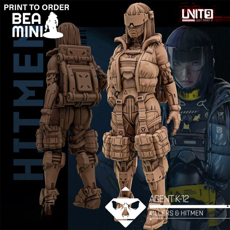 Agent K-12 | BeaMini Print to Order Miniatures