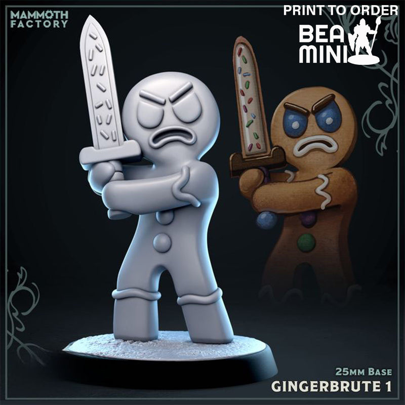 Gingerbrute 1 | BeaMini Print to Order Miniatures