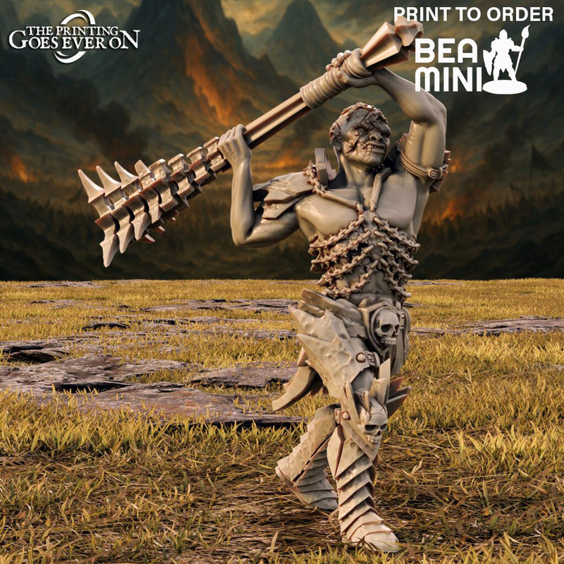 Brukh - Orc Fighter | BeaMini Print to Order Miniatures