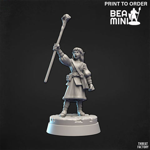 Elf Female Wizard | BeaMini Print to Order Miniature