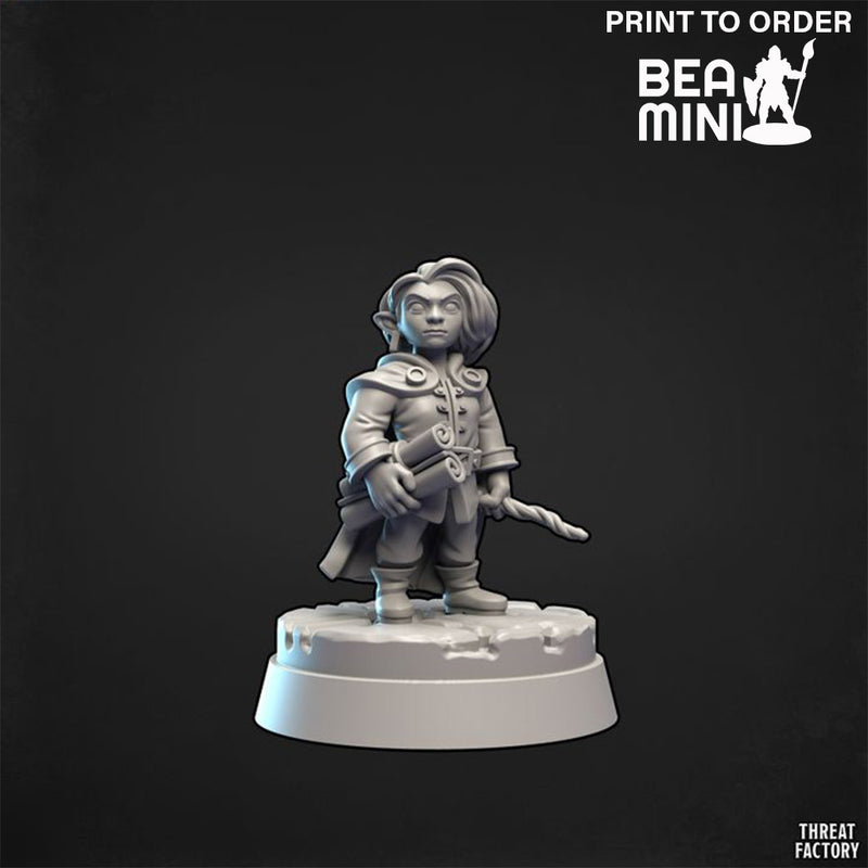 Gnome Female Wizard | BeaMini Print to Order Miniature