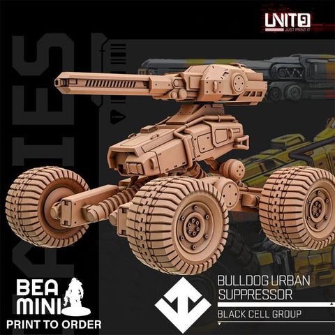 Bulldog Urban Suppressor | BeaMini Print to Order Miniatures