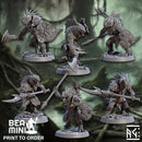 Lizardman Raiding Party | BeaMini Print to Order Miniatures