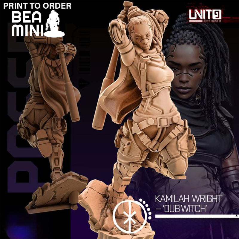 Kamilah Wright - Dubwitch | BeaMini Print to Order Miniatures