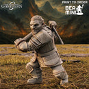 Faldin - Dwarven Fighter | BeaMini Print to Order Miniatures