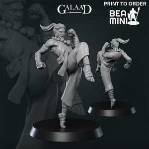Human Monk | BeaMini Print to Order Miniatures