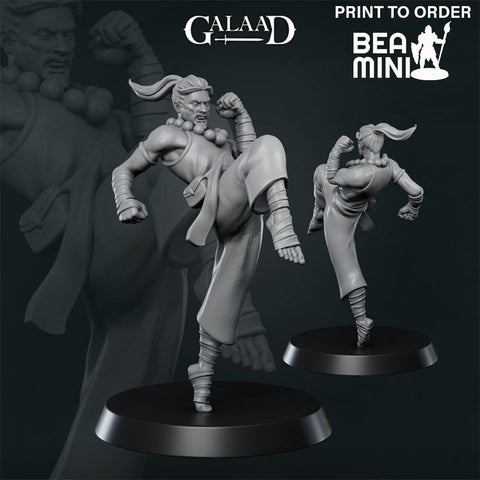 Human Monk | BeaMini Print to Order Miniatures