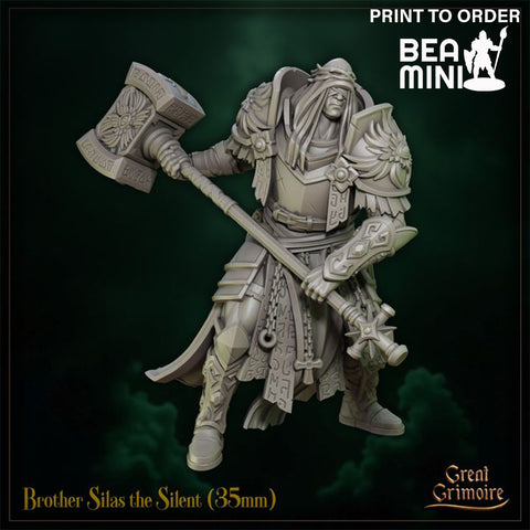 Brother Silas the Silent | BeaMini Print to Order Miniatures