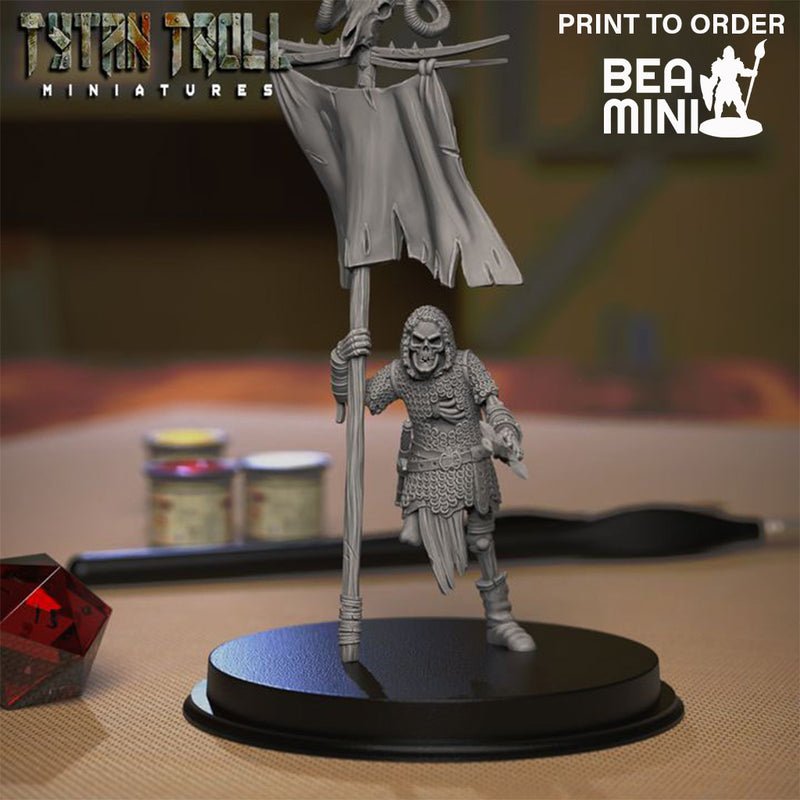 Skeleton Warbander 07 | BeaMini Print to Order Miniatures
