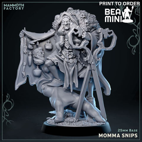 Momma Snips the Witch | BeaMini Print to Order Miniatures
