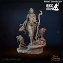 Cora Wingate - Human Druid | BeaMini Print to Order Miniature