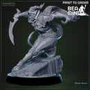 Nalsharine, Tiefling Rogue | BeaMini Print to Order Miniatures