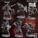 Infernal Ravagers - Shock Unit | BeaMini Print to Order Miniatures
