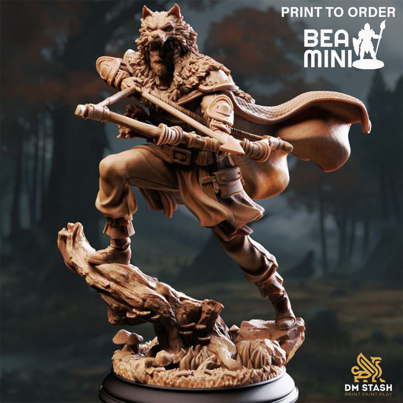 Nordic Ranger - Vidarr Skallgrim | BeaMini Print to Order Miniatures