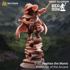 Pepitos, Gnome Wizard | BeaMini Print to Order Miniatures
