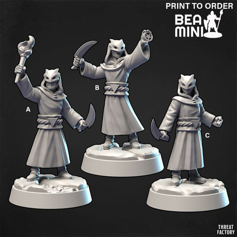 Cultists | BeaMini Print to Order Miniatures