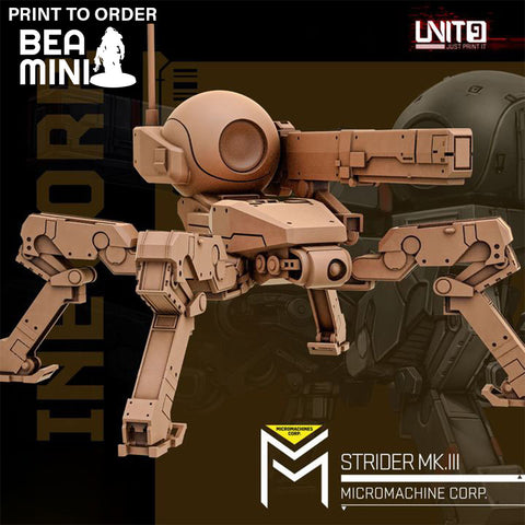 STRIDER MK. III | BeaMini Print to Order Miniatures