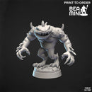 Death Slaad | BeaMini Print to Order Miniatures