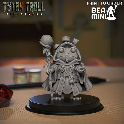 Frog Druid | BeaMini Print to Order Miniatures