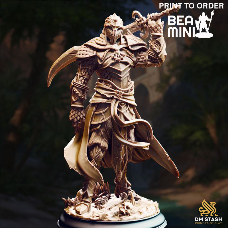 Champion of the Serpent - Theubian | BeaMini Print to Order Miniatures