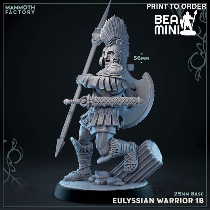 Eulyssian Spearman 1b | BeaMini Print to Order Miniatures