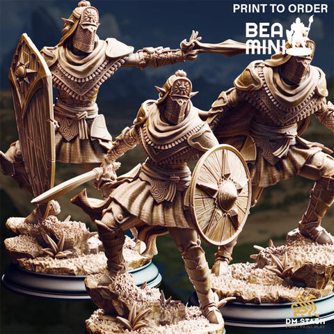 Dark Cultist Warriors | BeaMini Print to Order Miniatures